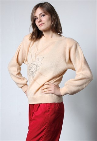 90'S ROMANTIC RETRO KNIT JUMPER