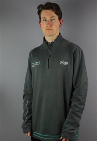 VINTAGE HUGO BOSS PETRONAS 1/4 ZIP WITH EMBROIDERY
