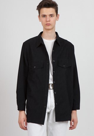 VINTAGE BLACK OVAL LONG SLEEVE SHIRT