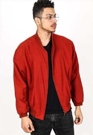 VINTAGE SILK BOMBER JACKET J77