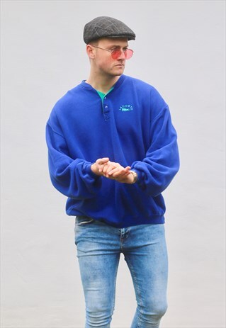STUNNING LACOSTE 1/4 BUTTON VINTAGE SWEATSHIRT