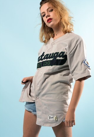 BASEBALL STYLE USA BUTTON TOP