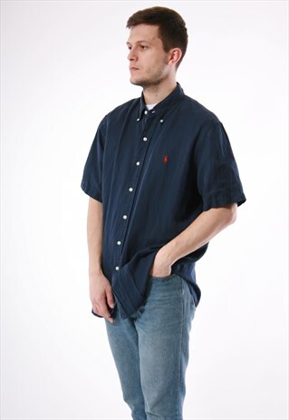 90S VINTAGE POLO RALPH LAUREN RARE SHIRT 13761