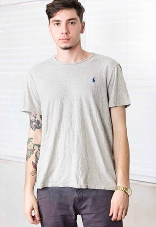 VINTAGE RALPH LAUREN T-SHIRT LOGO 90S XL 6.2