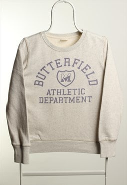 Vintage Champion Butterfield Crewneck Logo Sweatshirt Grey