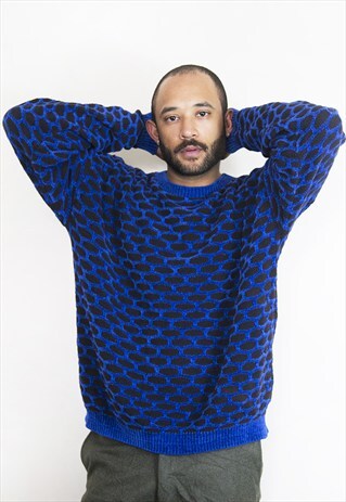 90S MINIMALIST SKATER LUXURY TEXURED VELOUR JUMPER XL