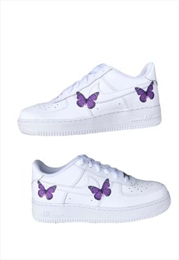 Nike panel custom Air Force 1 - Pink butterfly 