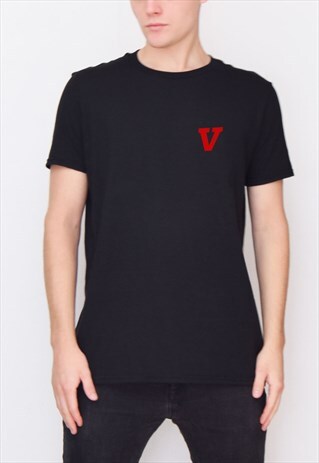 BLACK V (RED) T-SHIRT