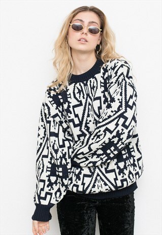 VINTAGE GEOMETRIC SWEATER