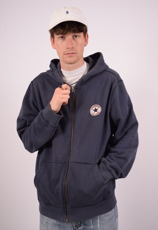VINTAGE CONVERSE HOODIE SWEATER BLUE