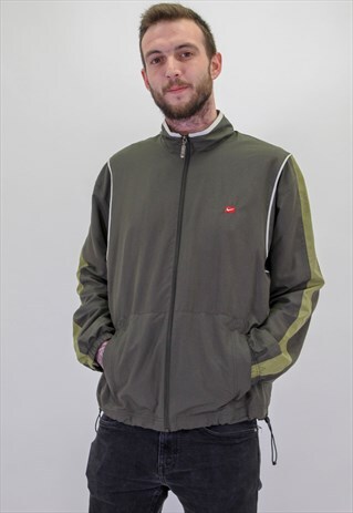 VINTAGE NIKE SHELL JACKET IN GREEN XL