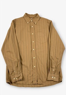 Vintage Gap Striped Shirt Brown Medium BV17926