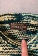 VINTAGE REY WEAR KNITTED JUMPER PATTERNED CHUNKY SWEATER