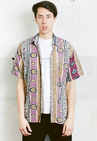 VINTAGE 90S PATTERNED SHIRT