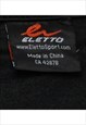 VINTAGE ZIP FRONT BLACK TRACK TOP - S