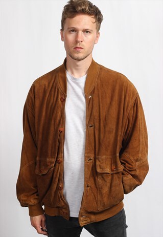 VINTAGE SUEDE BOMBER JACKET