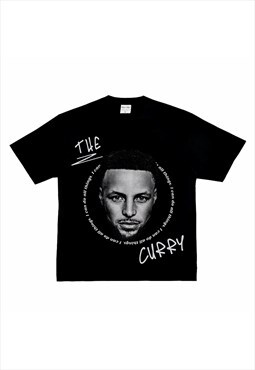 Black Curry fans Retro T shirt tee