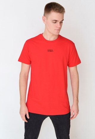 RED COORDINATES T-SHIRT