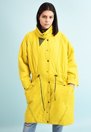 80'S RETRO SHELL ATHLEISURE PUFFER WINTER JACKET PARKA