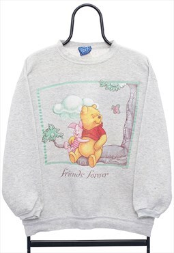 Vintage Disney Winnie The Pooh Grey Sweatshirt Womens