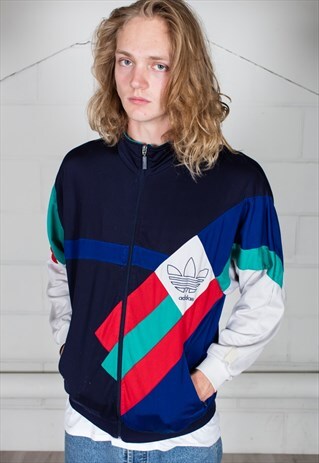 VINTAGE ADIDAS RAINBOW RETRO UNISEX TRACK TOP