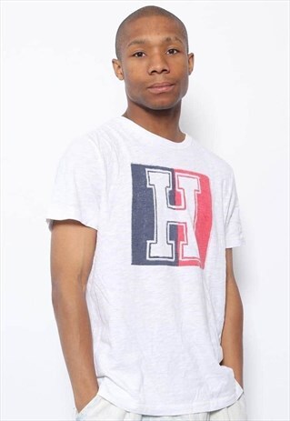 VINTAGE TOMMY HILFIGER LOGO T-SHIRT WHITE