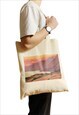 Roerich Sunset Mountain Tote Bag Minimalist Aesthetic