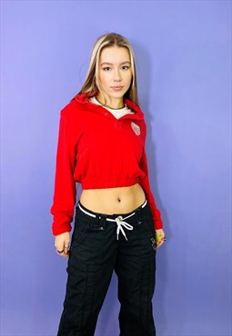 Vintage 90s Helly Hansen Embroidered Reworked Cropped Top