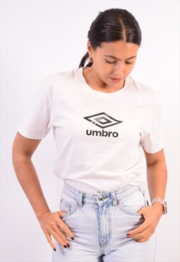 Vintage Umbro T-Shirt Top White
