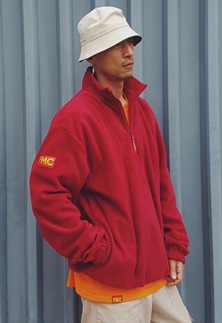 FMC QUARTER ZIP FLEECE RED