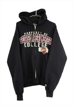 Vintage Champion Georgia College zip up Hoodie in Black S