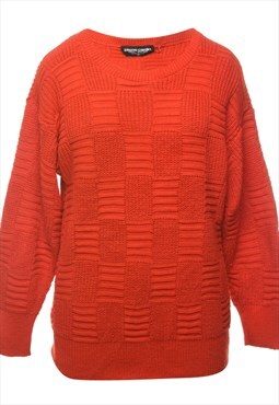 Vintage Red Pierre Cardin Jumper - M
