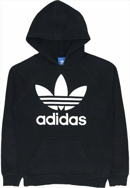 Adidas 90's Spellout Pullover Hoodie XSmall Black