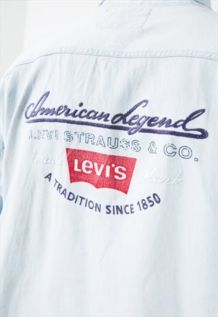 VINTAGE LEVI'S DENIM SHIRT / S4976