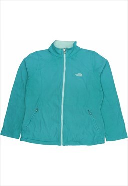 The North Face 90's Spellout Zip Up Fleece Large Green