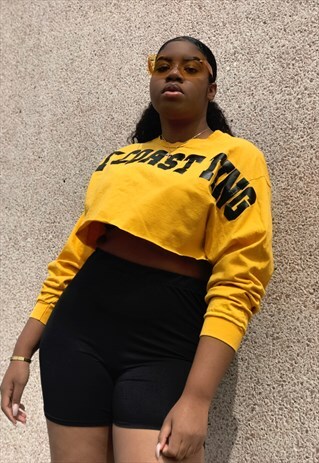 WEST COAST TING LONGSLEEVE CROP T-SHIRT