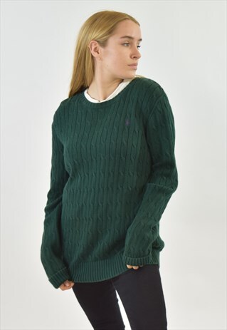 VINTAGE 90S GREEN RALPH LAUREN SWEATER