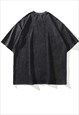 DOLLAR PRINT T-SHIRT MONEY TEE RETRO GRUNGE TOP IN GREY