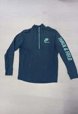 00's Nike Track Top Blue 3/4 Zip 