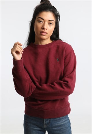 90S POLO RALPH LAUREN EMBROIDERED LOGO SWEATSHIRT