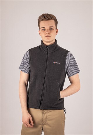 BERGHAUS FLEECE GILET IN BLACK