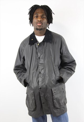 VINTAGE NAVY LINED WAX JACKET