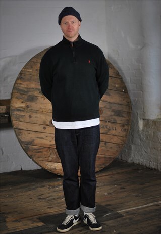 VINTAGE POLO RALPH LAUREN 1/4 ZIP SWEATER