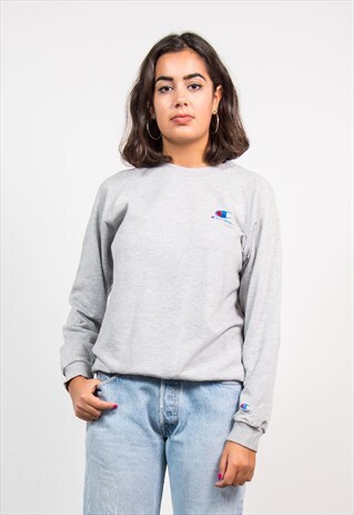 90'S VINTAGE CHAMPION GREY SWEATSHIRT