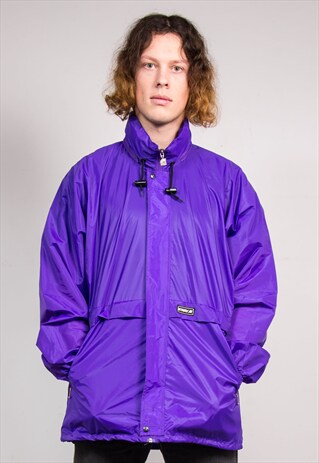 90'S VINTAGE PURPLE K-WAY CAGOULE JACKET