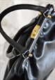 VINTAGE 60S BLACK CLIP HANDBAG