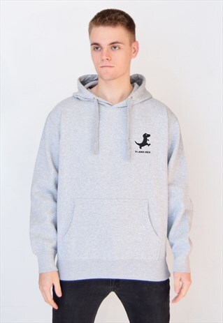GREY TI AMO REX HOODIE