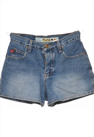 VINTAGE MUDD JEANS STONE WASH 1990S DENIM SHORTS - W25 L3