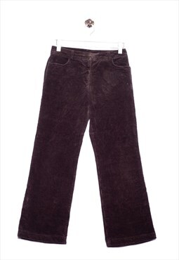 Cleo Cord Pant Loose Fit Brown