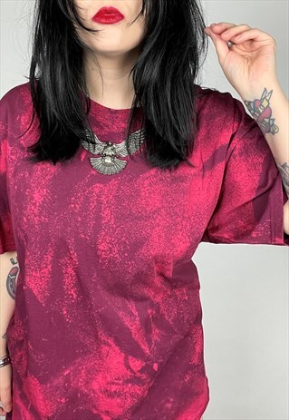 GRUNGE STYLE ACID WASH REWORKED T-SHIRT SIZE L/XL